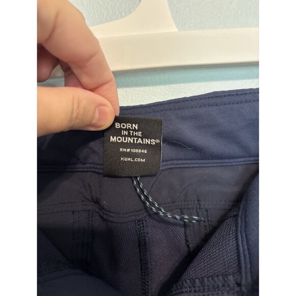 Kuhl Women Transcendr Ankle Nylon Zip Pockets Outdoor Hiking Pants Navy Reg 12 - Picture 16 of 16